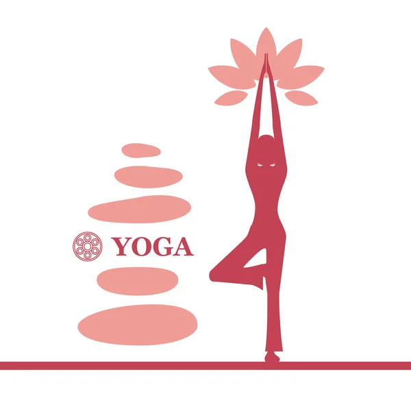 Yoga ve pilates arka planı — Stok Vektör