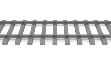 Gray 3d rails horizontal clipart