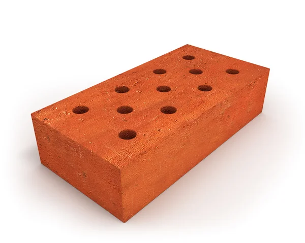 Single orange brick — Stock Photo, Image