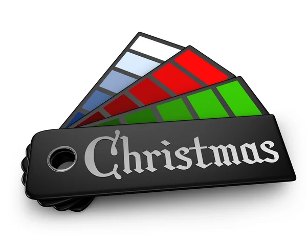 Christmas color palette isolated — Stock Photo, Image
