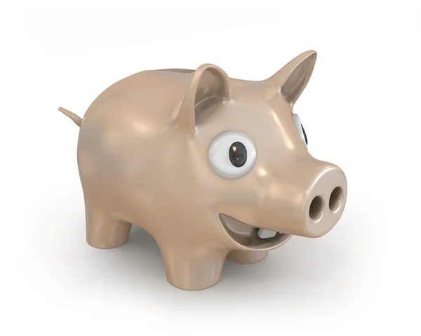 Piggy bank, diagonal view — Stock Photo, Image