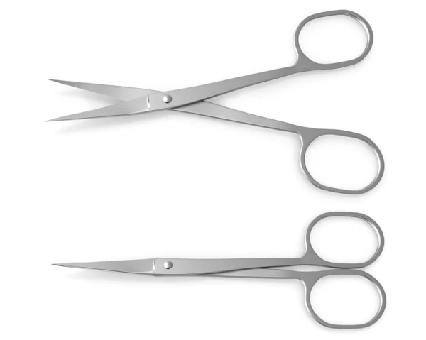 Manicure scissors closed and opened — Stock Photo, Image