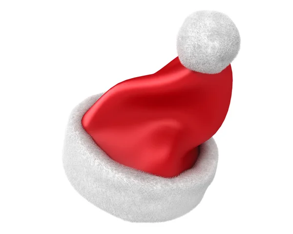 Traditionelle rote Weihnachtsmütze isoliert — Stockfoto