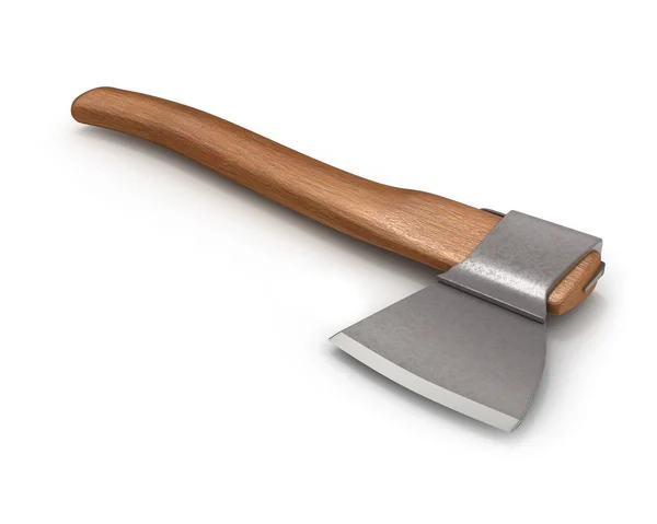 Axe with wooden handle Stock Picture
