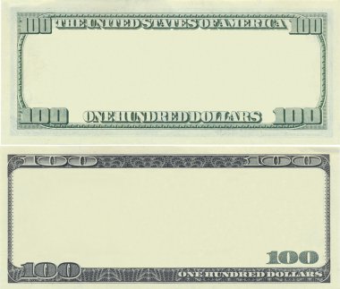 100 dolarlık banknot desen temizleyin