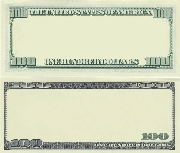 Clear 100 dollar banknote pattern — Stock Photo, Image