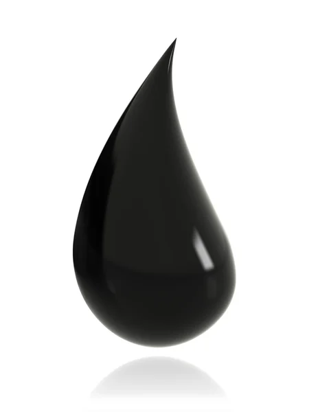 Gota brilhante de óleo — Fotografia de Stock