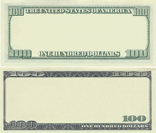 Jasná 100 dolarové bankovky vzor Stock Obrázky