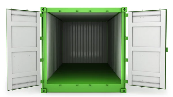 Frete verde aberto, vista frontal — Fotografia de Stock