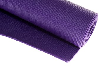 Angled rolled exercise mat clipart