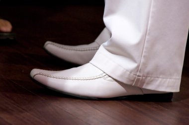 White shoes and pants clipart