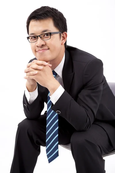 Красивый азиатский бизнесмен — стоковое фото