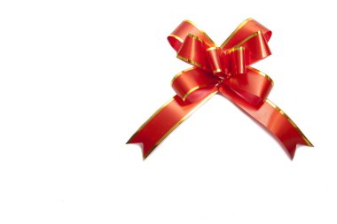 Red gift ribbon clipart