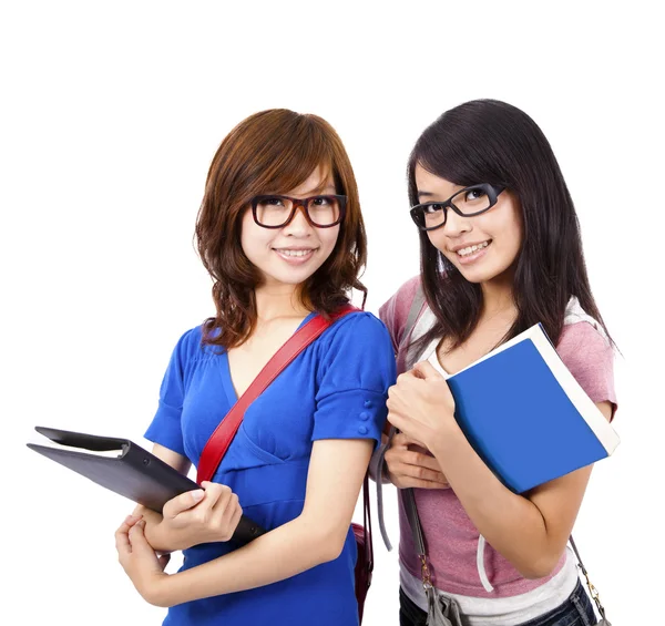 Pretty girl and student — Stock Photo, Image