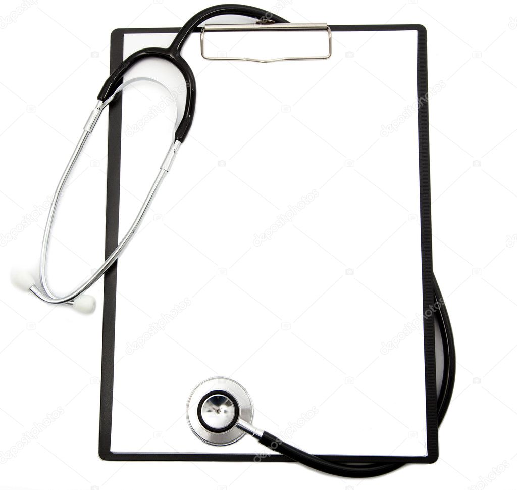 Stethoscope and blank clipboard — Stock Photo © tomwang #4327997