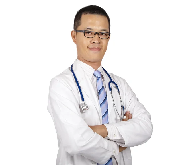 Porträtt Ung Asiatisk Läkare — Stockfoto