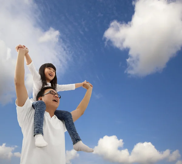 Asiatico padre e figlia — Foto Stock