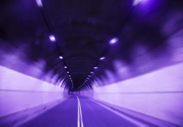 Conduite Rapide Vue Tunnel Flou — Photo