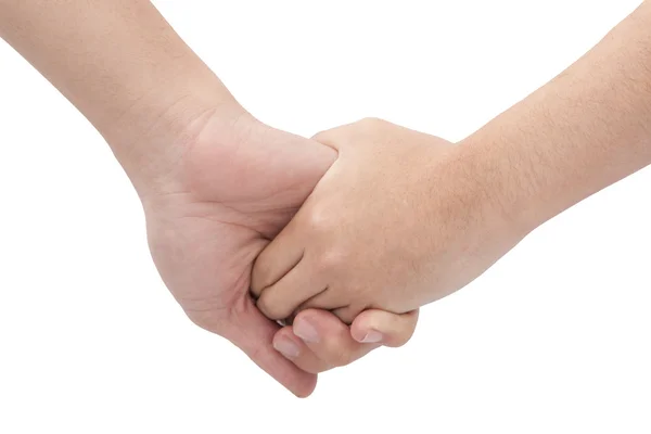 Close Holding Hands Love Couple — Stock Photo, Image