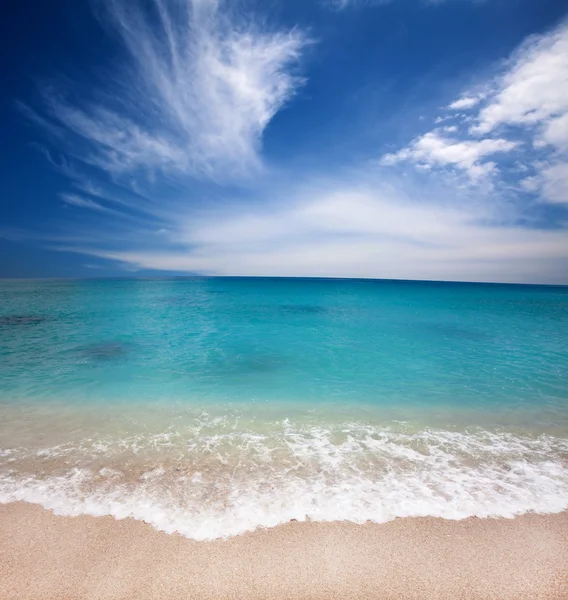 Piękna Plaża Latem — Zdjęcie stockowe