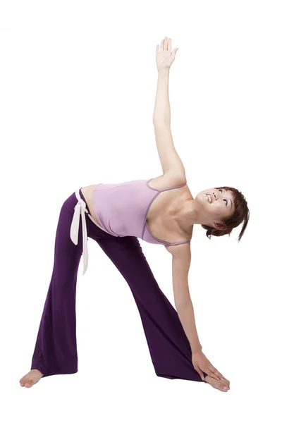 Yoga Uygulamak Sağlıklı Genç Bir Kadın Portresi — Stok fotoğraf