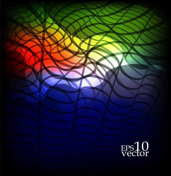 抽象的な波の背景 — ストックベクタ