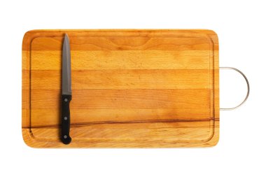 kesme tahtası üzerinde mutfak bıçağı
