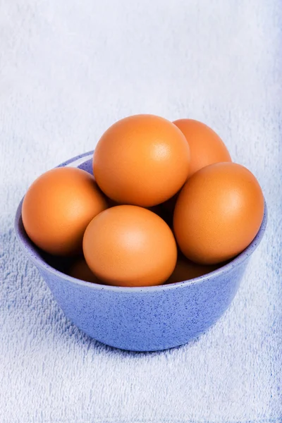 Verse Eieren Uit Bruin — Stockfoto