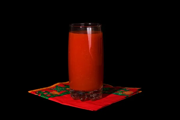 Glas tomatensap — Stockfoto