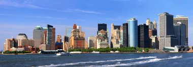 New York City - Manhattan siluetinin - panorama