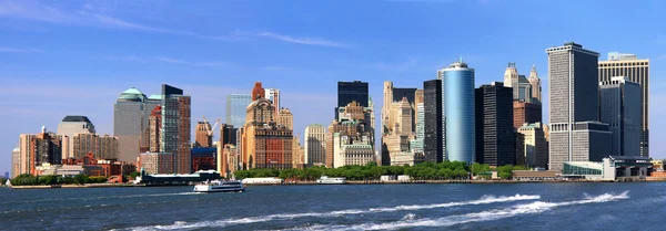 New York City Manhattan Látképének Panoráma Stock Fotó