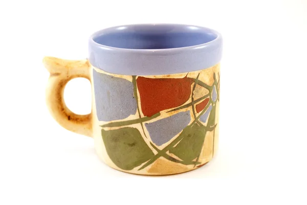 Tazza di ceramica fatta a mano — Foto Stock