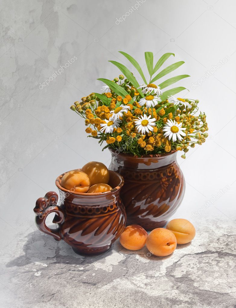 Still-life with apricots