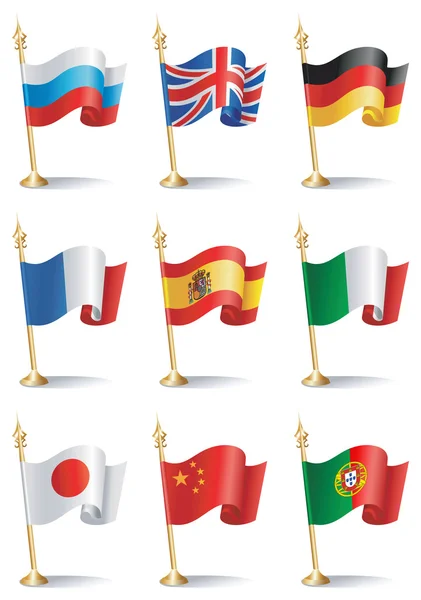 Flags — Stock Vector