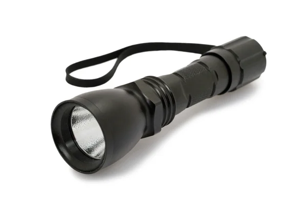 stock image Led flashlight, lighting equipment, energy saving technology, isolated