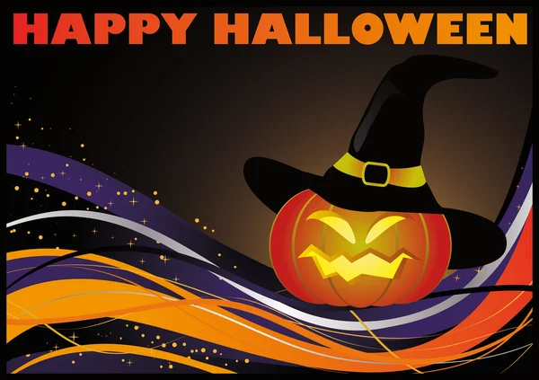 Joyeux Halloween carte, vecteur — Image vectorielle
