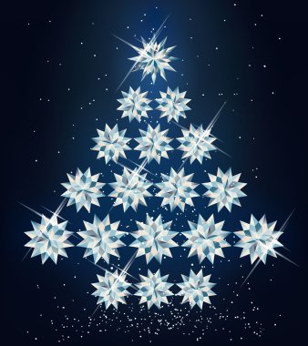 Noel ağacı elmas. vektör çizim