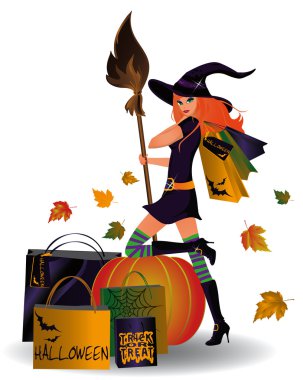 Halloween sale. vector clipart