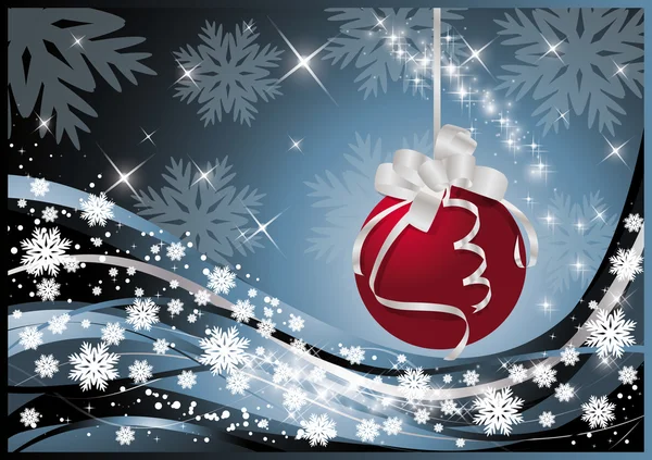 Χριστούγεννα & -ΙΑΝΟΥΑΡΙΟΣ ευχετήρια κάρτα, το διάνυσμα — Διανυσματικό Αρχείο