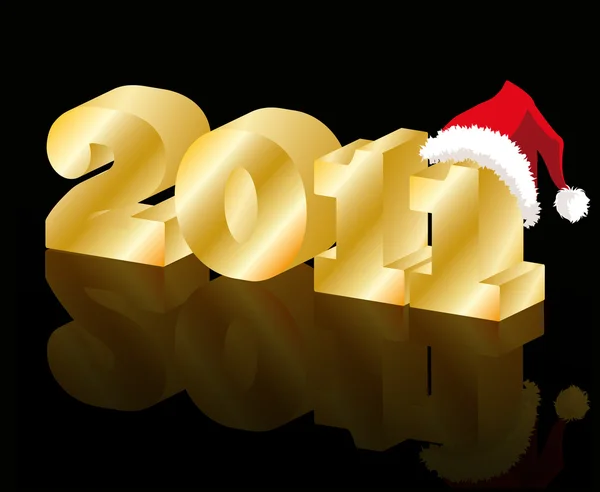 新年あけましておめでとうございます 2011年。ベクトル イラスト — ストックベクタ
