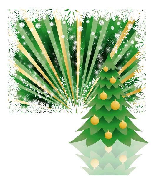Pozadí strom vánoční, vektorové ilustrace — Stockový vektor