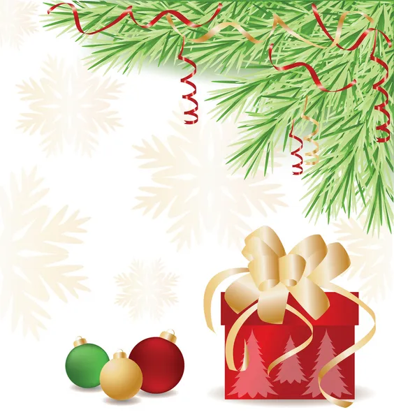 Christmas greeting sale card, vector illustration — Stock Vector