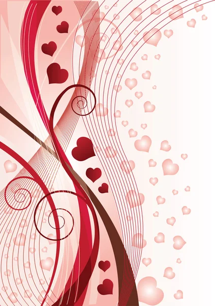 Valentinstag Grußkarte Vektorillustration — Stockvektor