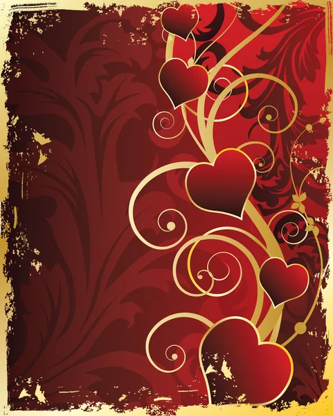 Valentines Day Art Background Vector Illustration — Wektor stockowy