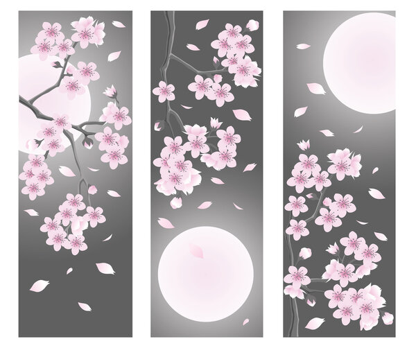 Spring flower banner. vector illustration
