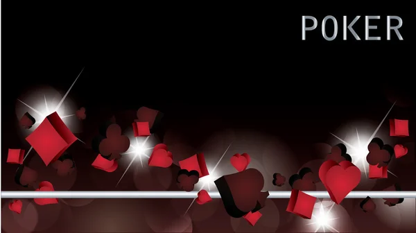 Banner de póker. ilustración vectorial — Archivo Imágenes Vectoriales