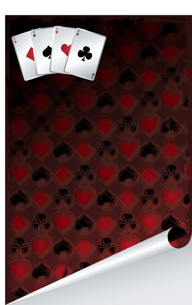 Fond de poker, illustration vectorielle — Image vectorielle