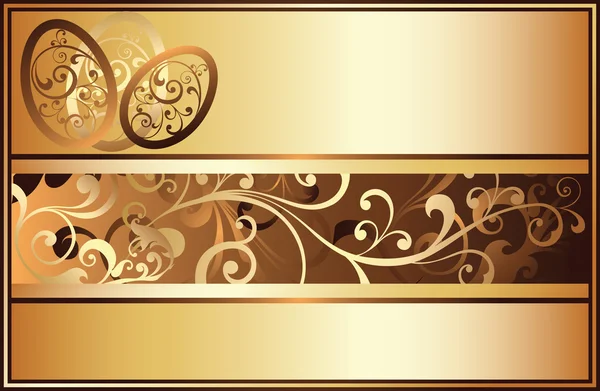 Χρυσό Πάσχα banner, εικονογράφηση φορέας — Διανυσματικό Αρχείο