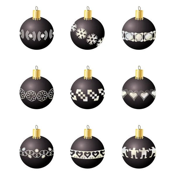 Christmas decoration balls — Stock Vector
