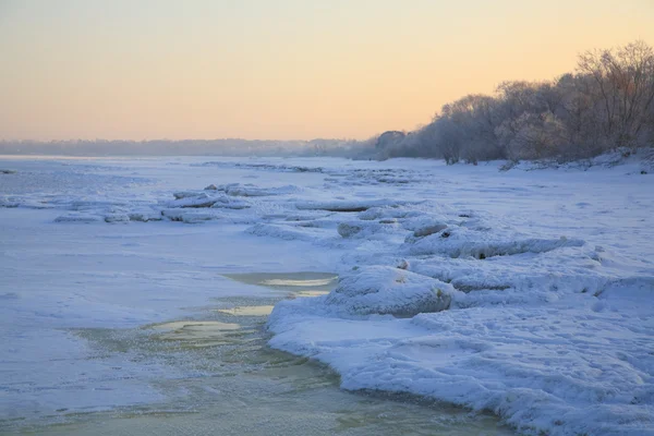 Wybrzeża Bałtyku w zimie. — Zdjęcie stockowe